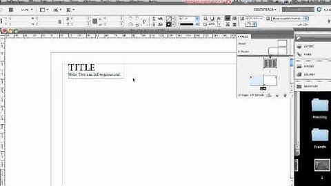 InDesign tutorial 3 - text box etc.