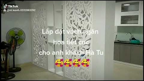 Vách ngăn phòng khách đẹp mê mẩn - vách cnc hoa văn hiện đại