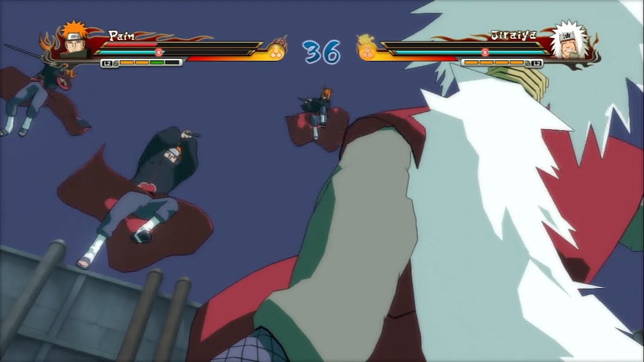 Pain vs Jiraiya Naruto Shippuden Storm Revolution YouTube