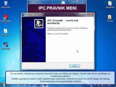 Uputstvo za instaliranje programa IPC.Pravnik