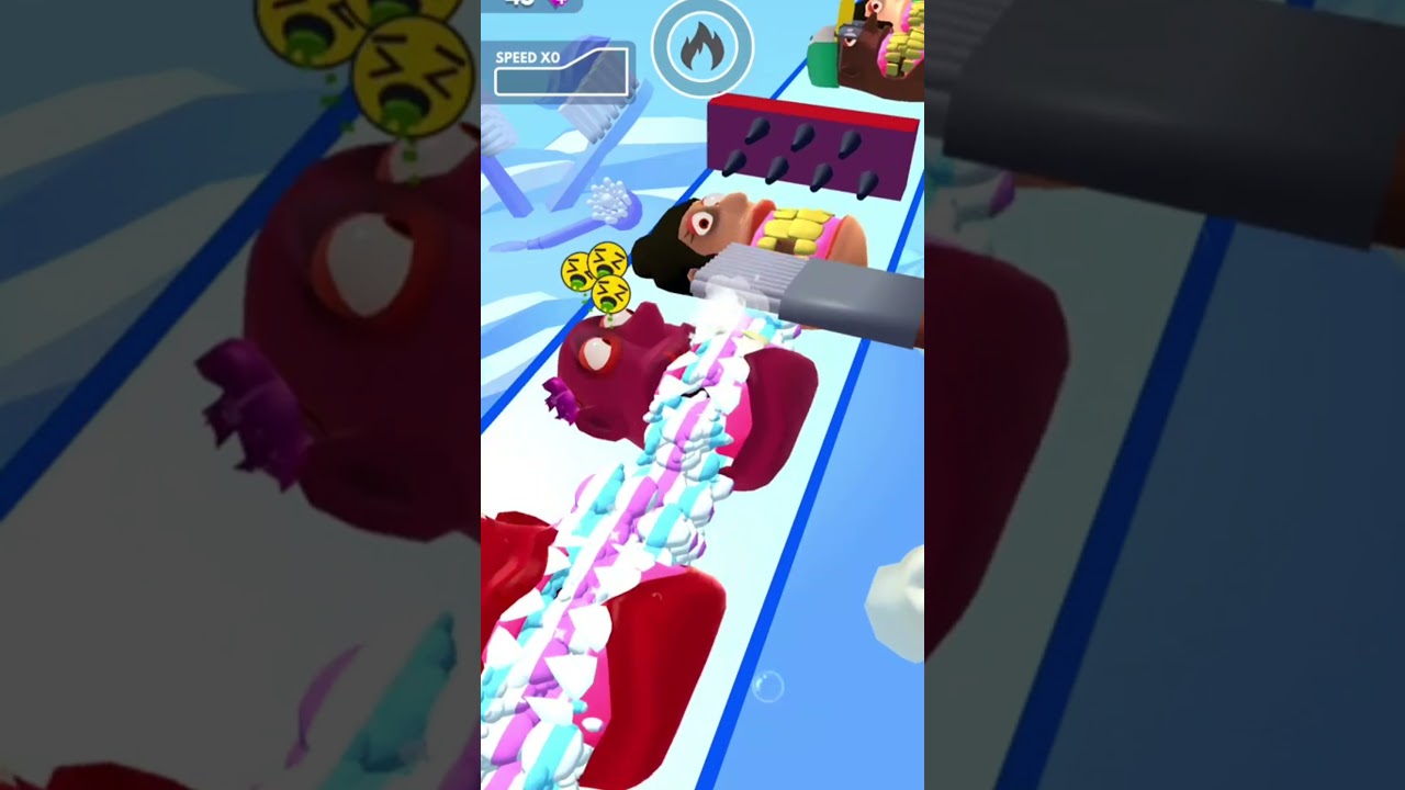 Teeth Runner! Game All Levels Gameplay iOS, Android Walkthrough Mobile Games