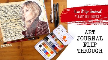 ART JOURNAL FLIP THROUGH *Chatty* // Use It Up Journal #1