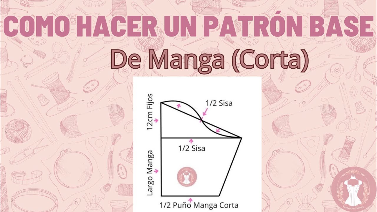 Aprende a hacer Patrón Base De Manga Corta 👚