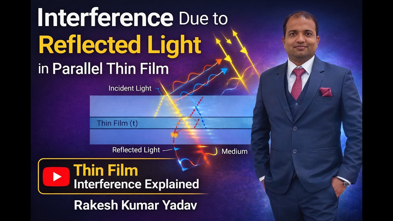 Interference Due to Reflected Light in Parallel Thin Film | Thin Film ...