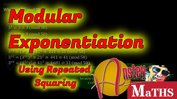 Modular Exponentiation using the Repeated Squaring method