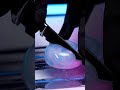 Cutting a ethereal wax lump with surreal precision #ai #asmr #abstract