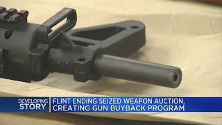 Flint ending seized weapon auction, creating gun buyback program