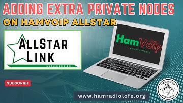 How To Add Private Nodes to AllStar - HamVoip Version