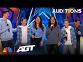 The sharpe family singers mesmerize the crowd with how far ill go  auditions  agt 2023
