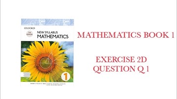 NEW SYLLABUS MATHEMATICS BOOK 1 EXERCISE 2D Q 1#math #fractions #mathematic #study #book 1