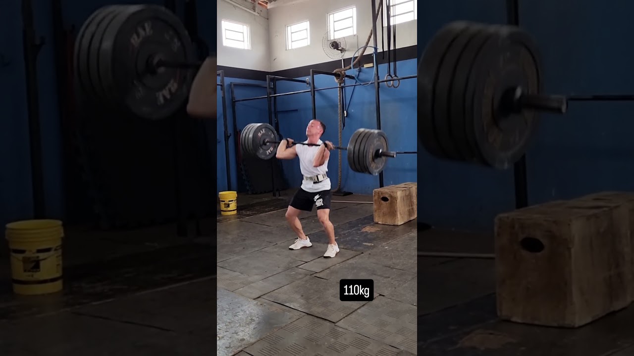 1x squat clean & jerk 110kg 