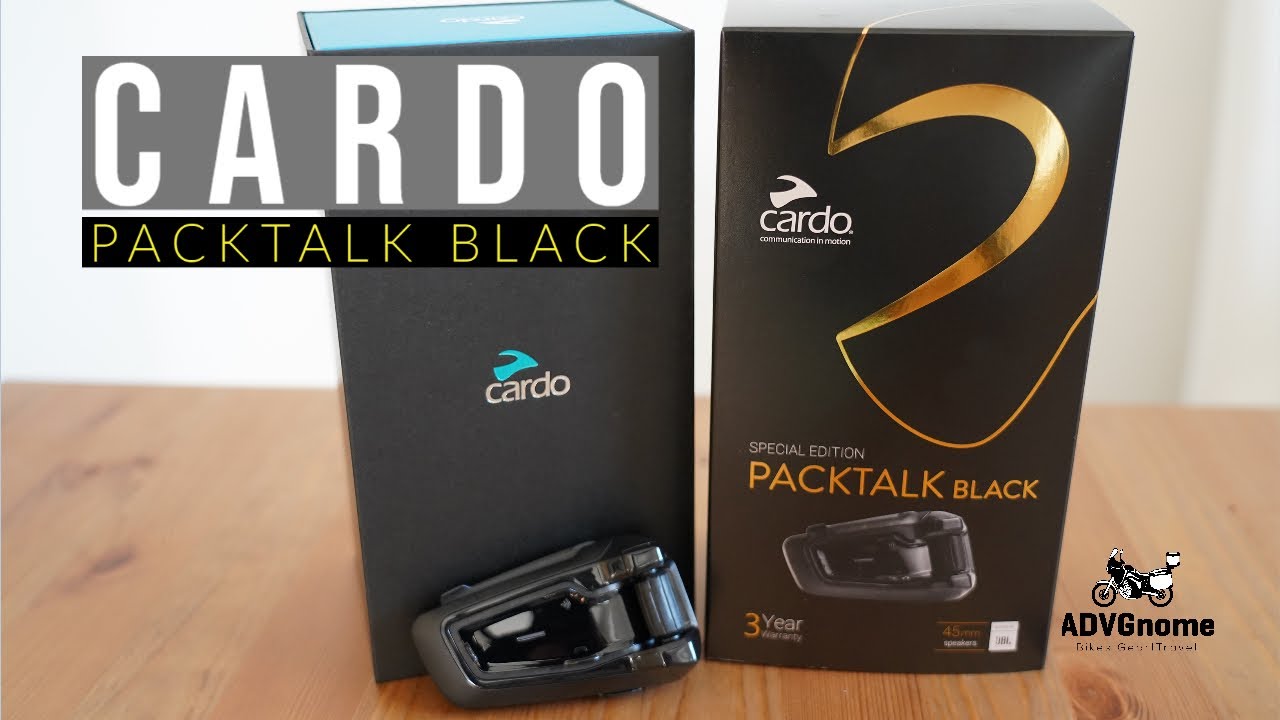 Cardo Packtalk Black Special Edition - YouTube