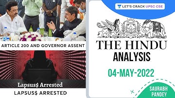 The Hindu Newspaper Editorial Analysis | 4th May 2022 | Saurabh Pandey | Let