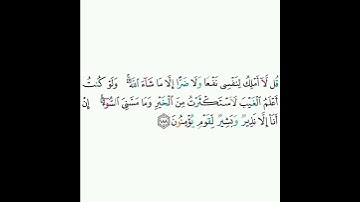 7 - سورة الأعراف ١٨٨ - صلاح البدير