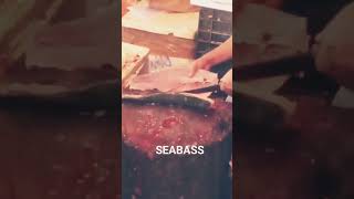 SEABASS CUTTING SKILLS #shorts#trending#youtubeshorts#viral#fishing#cuttingskills#new#edit#sfw