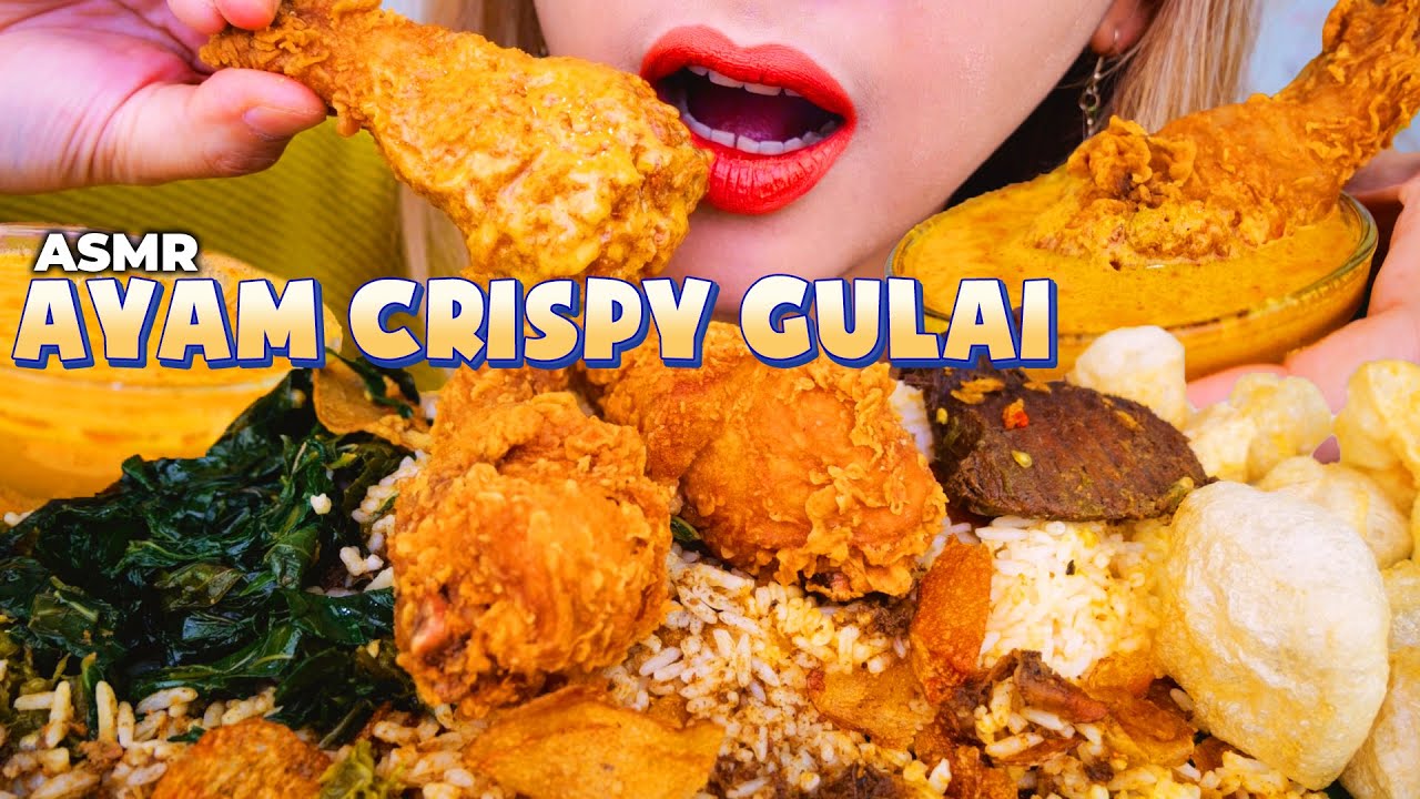 BUKA PUASA DILUAR NURUL😂 ASMR NASI PADANG KOMPLIT RENDANG AYAM CRISPY KUAH GULAI 😍 | ASMR Indonesia