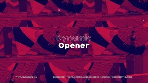 Dynamic and Fast Opener (After Effects template)