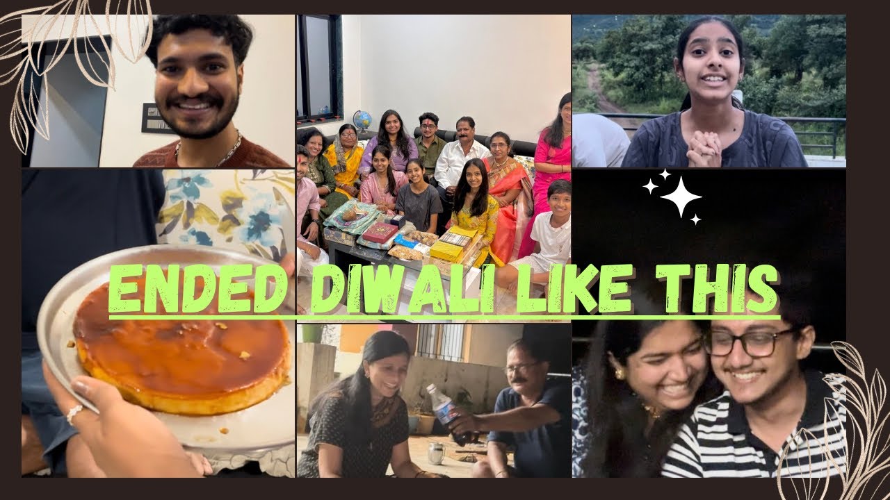 Ended Diwali celebration with one little terrace party🥳 