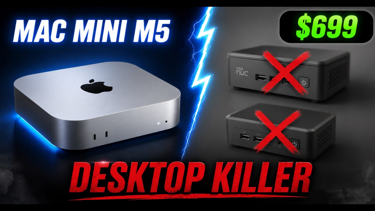 Mac Mini M5 2026 - End of Desktop PCs, End of NUCs, It's $699
