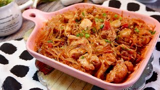 Mix & Steam for 8 Mins! Spicy Chicken with Glass Noodles 蒸辣鸡粉丝 Chinese Weekday Lunch / Dinner Recipe screenshot 2