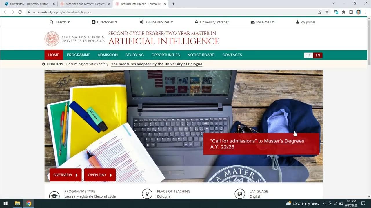 Complete application process of Italy Bologna Admission Procedure No Application Fee YouTube