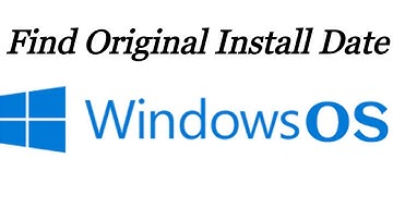 Find Original Install date | Since when did you Install Windows OS | Using CMD