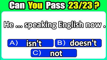 Present Continuous Tense Quiz : Can You Pass This Quiz Part 4