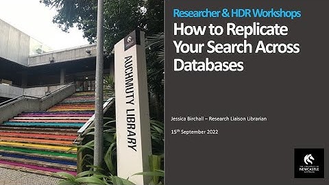 How to replicate your search across databases