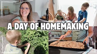 DAY IN THE LIFE HOMEMAKING | GARDENING, BAKING, AMAZON PRIME DAYS, & ROUTINES ARE OVER!