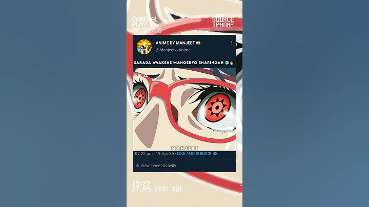 Sarada Awakens Mangekyo Sharingan 🥶🔥