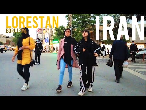 Walking In Iran Lorestan Borujerd City Virtual Tour Takhti Street شهر زیبای بروجرد استان لرستان