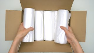 Reli. SuperValue Clear  Recycling 33 Gallon Trash Bags 250 Count Unboxing