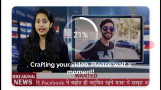 Breaking News वाला विडियो Status कैसे बनाये New video (Earn 200 Rs Paytm) screenshot 2