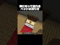 横になって寝れるベッド！#shorts#minecraft#マイクラ
