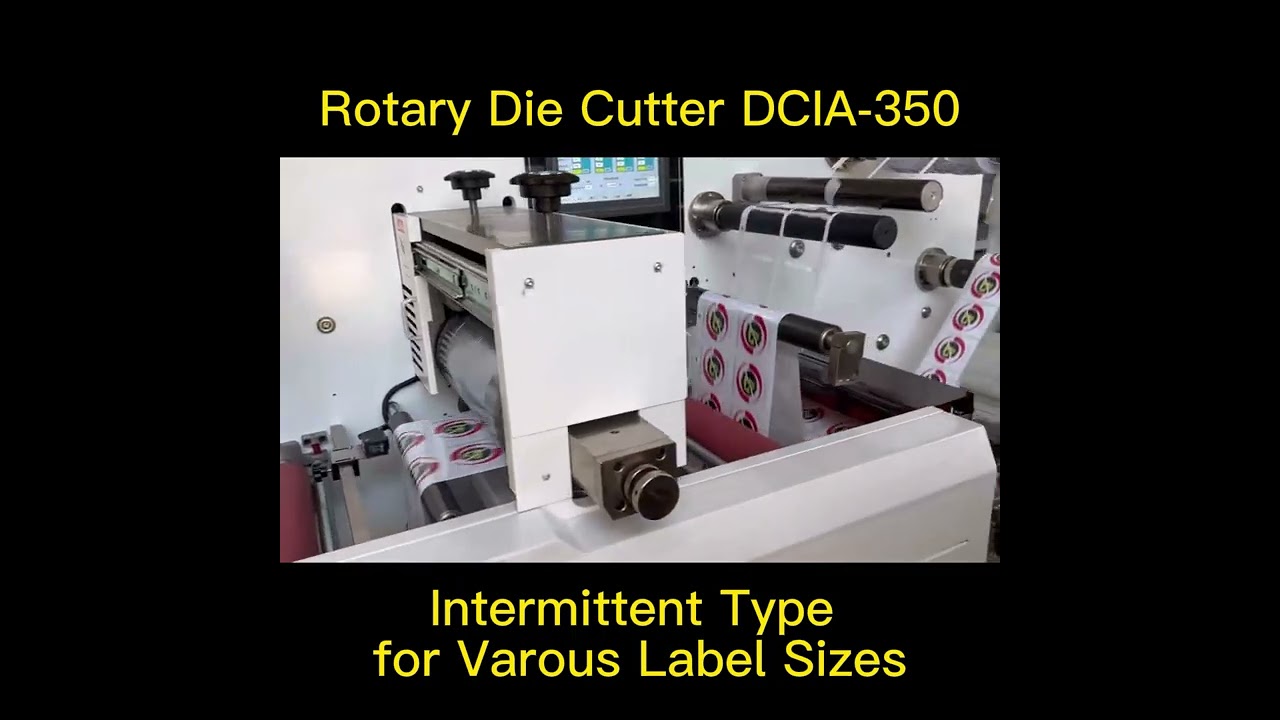 DCIA-350 Intermittent Rotary Die Cutting Machine for Fast Label Producing Blank/Print Label & Sizes