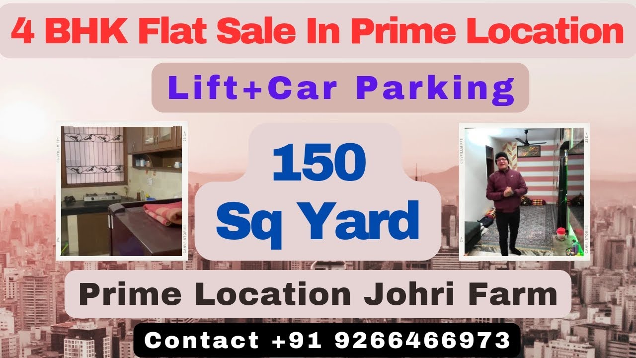 VD1146) 4BHK Flat Sale Prime Location In Jamia Nagar Johri Farm