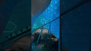 Tron Lightcycles at Night #tronlightcyclerun #disneyshorts #magickingdom