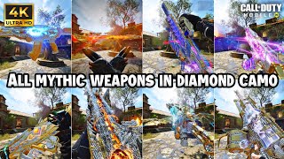 All Mythic weapon inspection with Diamond Camo in Ultra HD Graphics