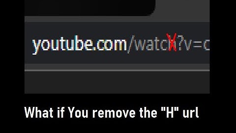 What if you remove the "H" in the YouTube url?