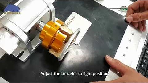 How did DIHORSE laser marker mark round parts on 50mm rotary?