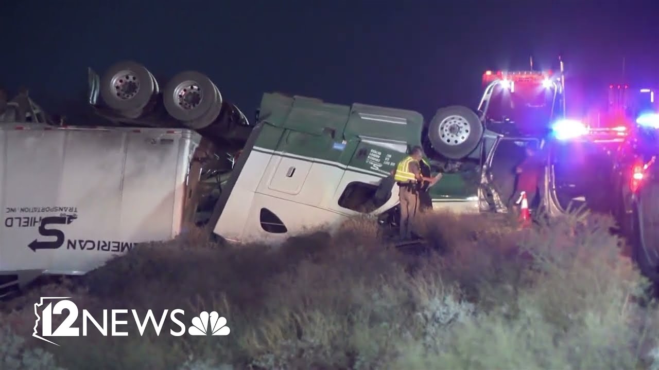Semi-truck crash leaves 1 person dead near Tonopah - YouTube