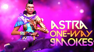 ASTRA ONE-WAY SMOKES ALL MAPS - VALORANT GUIDE TIPS & TRICKS