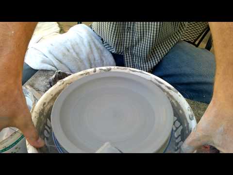 Video thumbnail for How to Cut a Plate off of the Pottery Wheel With a Clay Wire by Pottery on the Wheel with Steve McDonald