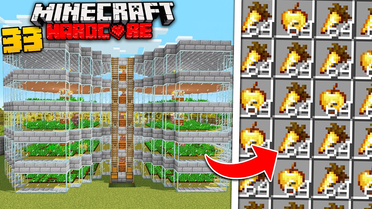 I Built The Best Automatic Food Farm In Minecraft Hardcore! (#33) - YouTube