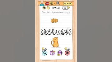 Brain Test Level 8 - Feed the cat please. he is hungry! #brainstorm #brain #game