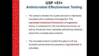 Microbiology Testing: USP requirements for Sterile and Nonsterile Preparations