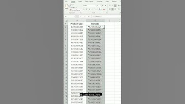 EXCEL TIP AND TRICKS - 54 Barcodes  in Excel #exceltips #exceltricks #spreadsheets #tutorial
