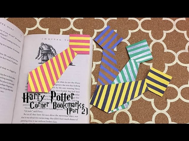 DIY Harry Potter corner bookmarks