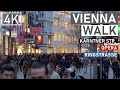 【HD】 Walking in Vienna's Kärntner Strasse from St. Stephen's Cathedral to Opera House