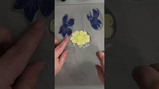 Printmaking tip- use masking to print multiple colors from one carving block